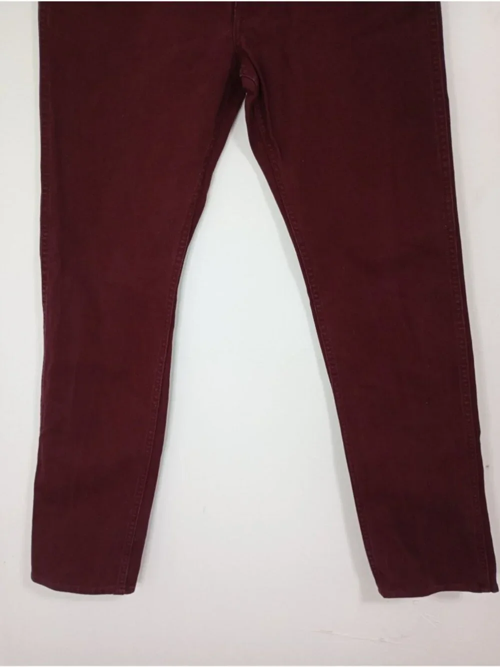 J.Crew Mens The Sutton Corduroy Pants In Burgundy Size 32x32